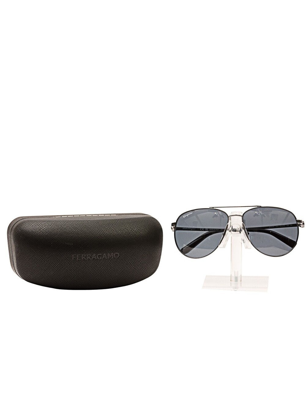 Salvatore Ferragamo Ferragamo Unisex Aviators B Black